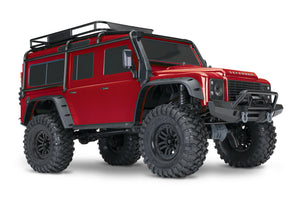 Traxxas TRX-4 1/10 Scale Trail Rock Crawler w/Land Rover Defender Body 82056-4RED