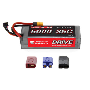 DRIVE 11.1V 5000mAh 3S 35C Hardcase LiPo Battery: UNI 2.0 Plug