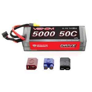 DRIVE 50C 3S 5000mAh 11.1V LiPo Hardcase Battery with UNI