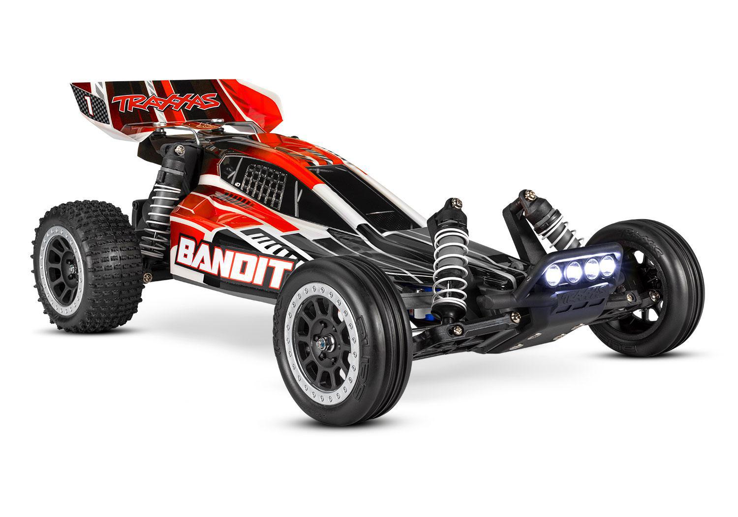 Traxxas Bandit 1/10 RTR 2WD Electric Buggy w/LED Lights (Red/Black)  24054-61-RBLK