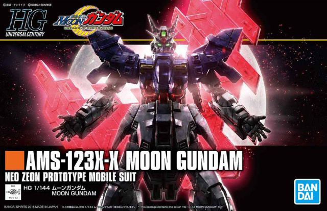 Bandai #215 AMS-123X-X Moon Gundam HGUC 1/144 Model Kit, from "Moon Gundam"