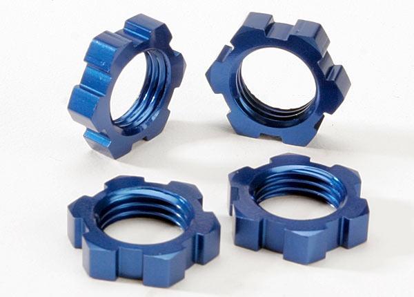 Traxxas 17mm Splined Wheel Hub Set (Blue) (4) 5353