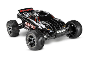 Traxxas Rustler 1/10 RTR Stadium Truck (Black) w/LED Lights 37054-61BLK