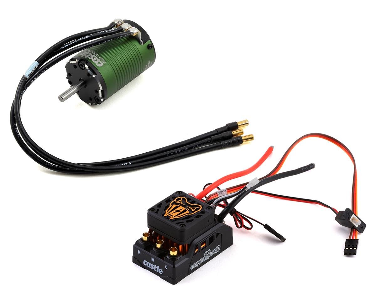 Castle Creations CSE010-0166-10 Copperhead 10 1410-3800KV 1/10th Surface ESC / Motor