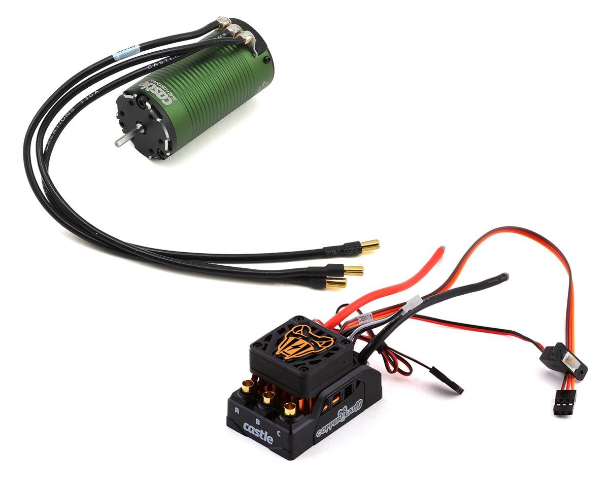 Castle Creations CSE010-0166-12 Copperhead 10 1415-2400KV 1/10 Surface ESC / Motor Combo