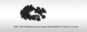 Flathead Screw - Coarse Thread (2.6x10mm) (16)
