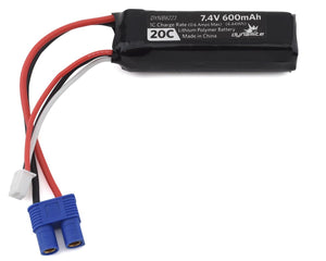 7.4V 600mAh 2S 20C LiPo Battery: EC3