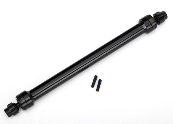 Traxxas 8555 Driveshaft, Center Rear, 6061-T6 Aluminum (Black-Anodized) (Fully Assembled)/ 3Mm Screw Pin (2)