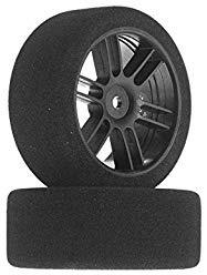 26mm Foam Tire, Black Wheel, XX Pink (2) BXRF2604B John's Bsr Racing