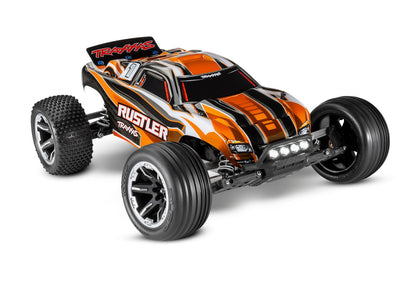 Traxxas Rustler 1/10 RTR Stadium Truck (Orange) w/LED Lights 37054-61ORNG