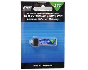 E-flite 1S LiPo Battery 25C (3.7V/150mAh) EFLB1501S25