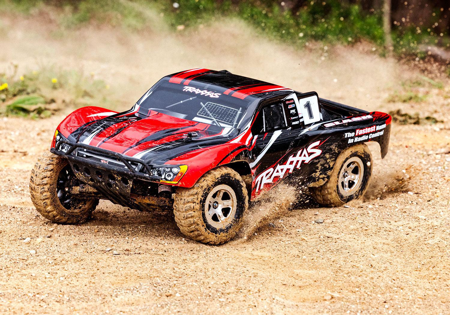 Traxxas Slash 1/10 RTR Electric 2WD Short Course Truck (Red)  w/TQ 2.4GHz Radio System 58024-REDR