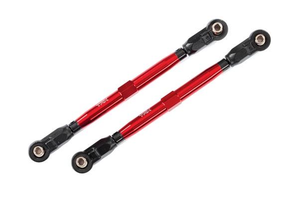 Widemaxx Aluminum Toe Link Tubes (Red) (2)