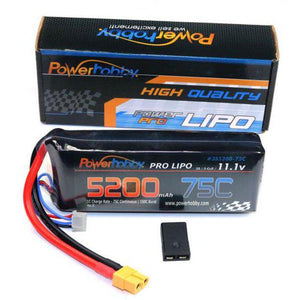 3S 11.1V 5200MAH 75C LiPo Battery XT60 w/ TRA Adapter