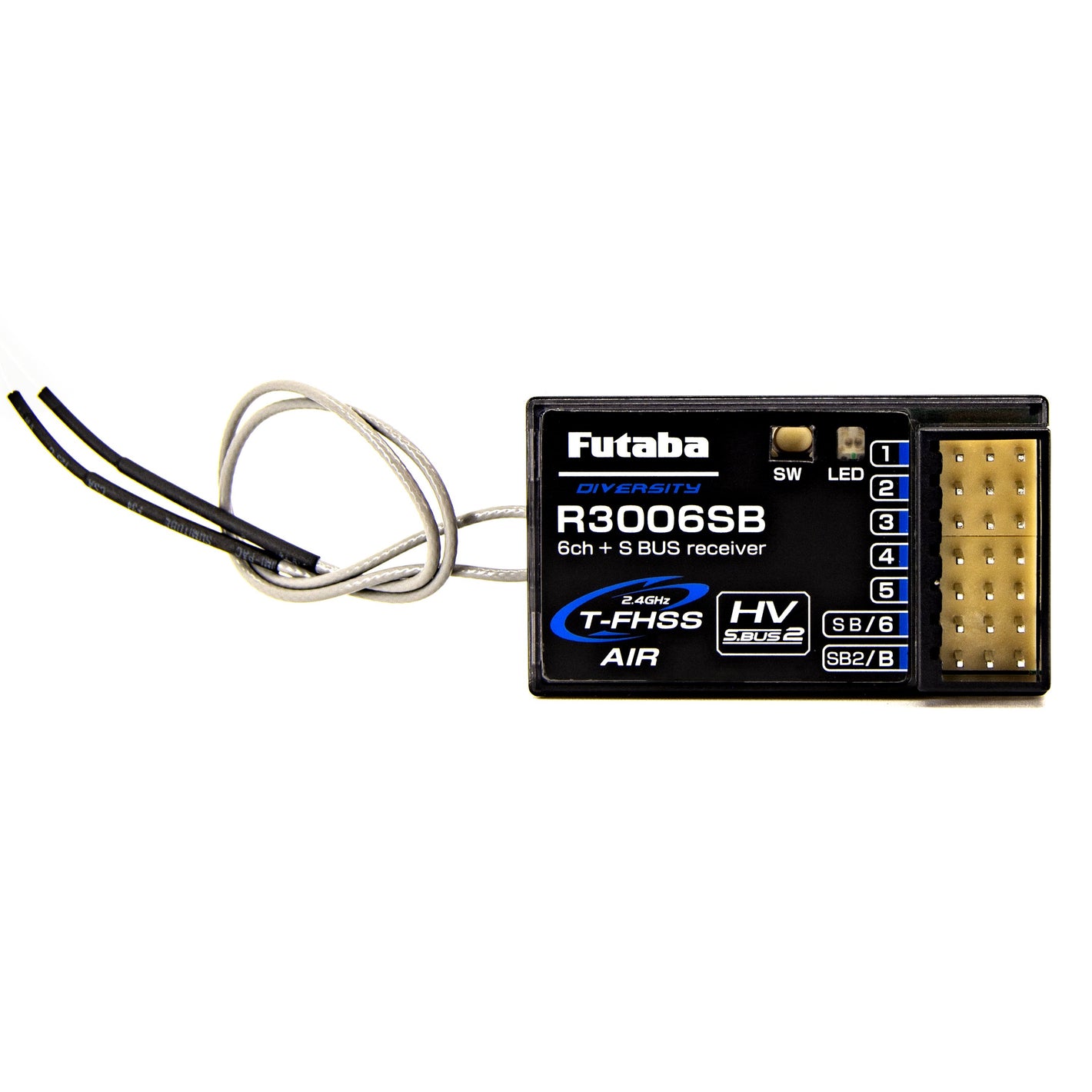 Futaba FUT01102306-3 R3006SB 2.4GHz T-FHSS S.Bus 6-Channel Receiver