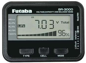 Futaba Battery Checker Li-Po/Li-Fe/Li-Ion/NiMH FUTBR3000