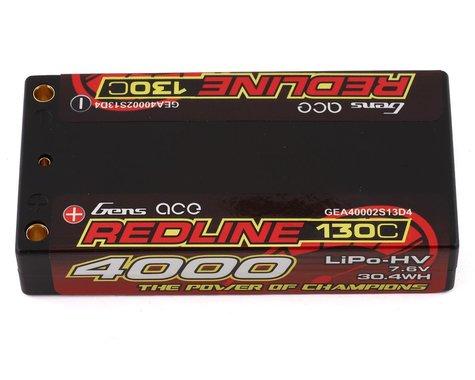 Gens Ace 7.6V 4000mAh 2S 130C Lipo: 4.0mm bullet to Deans GEA40002S13D4