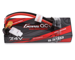 Gens Ace 2s LiPo Battery Pack 60C (7.4V/5300mAh) w/Universal Connector GEA53002S60T3