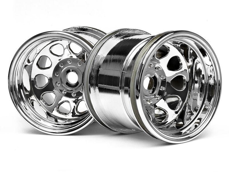 HPI 12mm Hex Classic King 2.2" Wheel (2) (Chrome) HPI3062