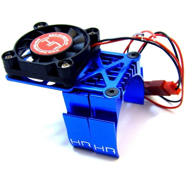 Hot Racing Blue Multi Mount Fan, Heat Sink, 36mm Motors HRAMH550TE06