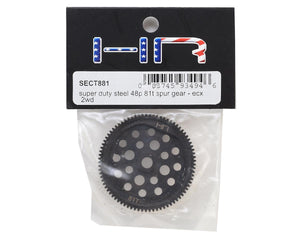 Hot Racing 2WD ECX 48P Super Duty Steel Spur Gear (81T) HRASECT881