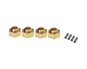 Hot Racing Axial SCX24 Brass 7mm Wheel Hex Hub (4) HRASXTF10H