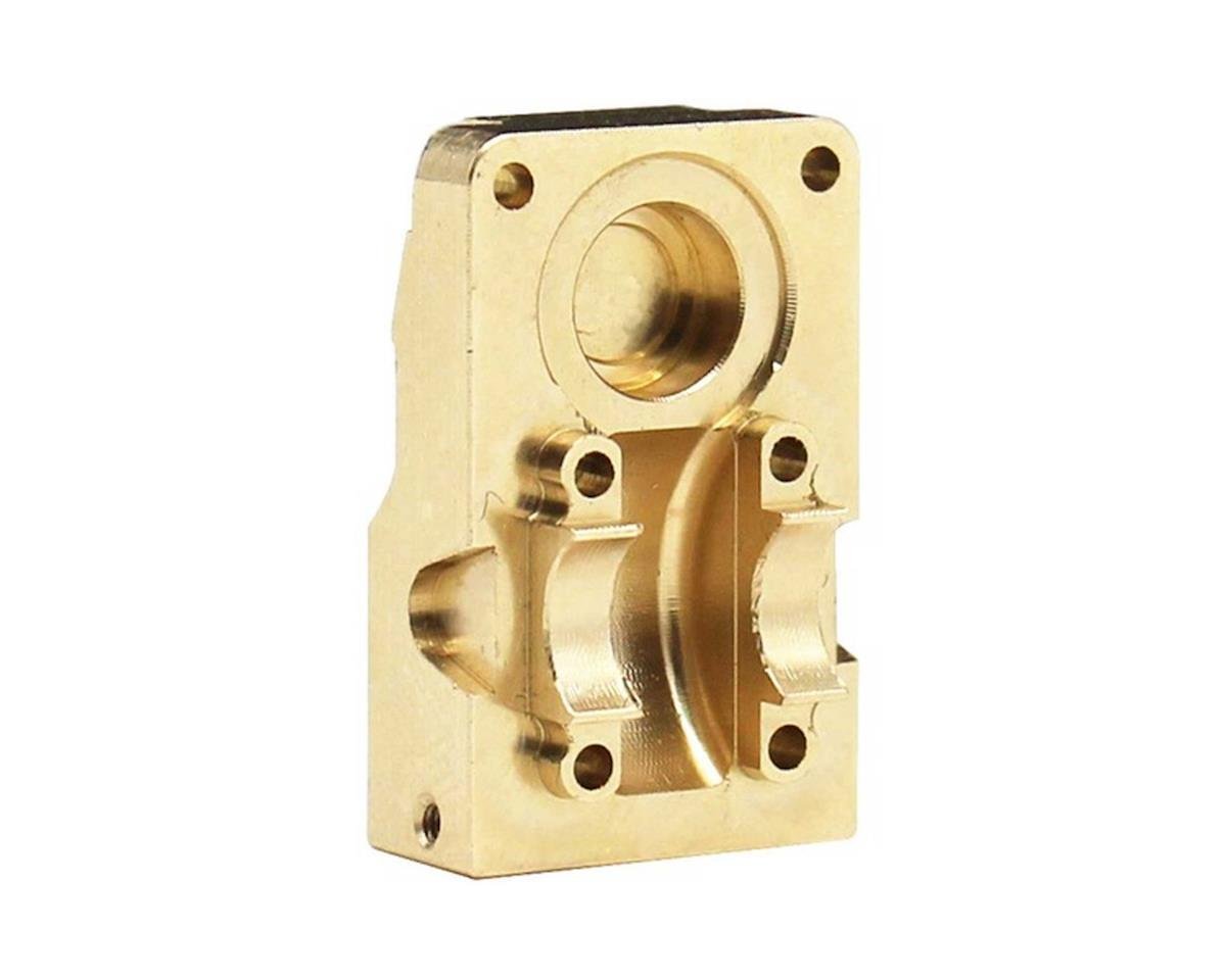 Hot Racing Axial SCX24 Brass Differential Cover w/Stainless Axle Skid Plate HRASXTF12CP