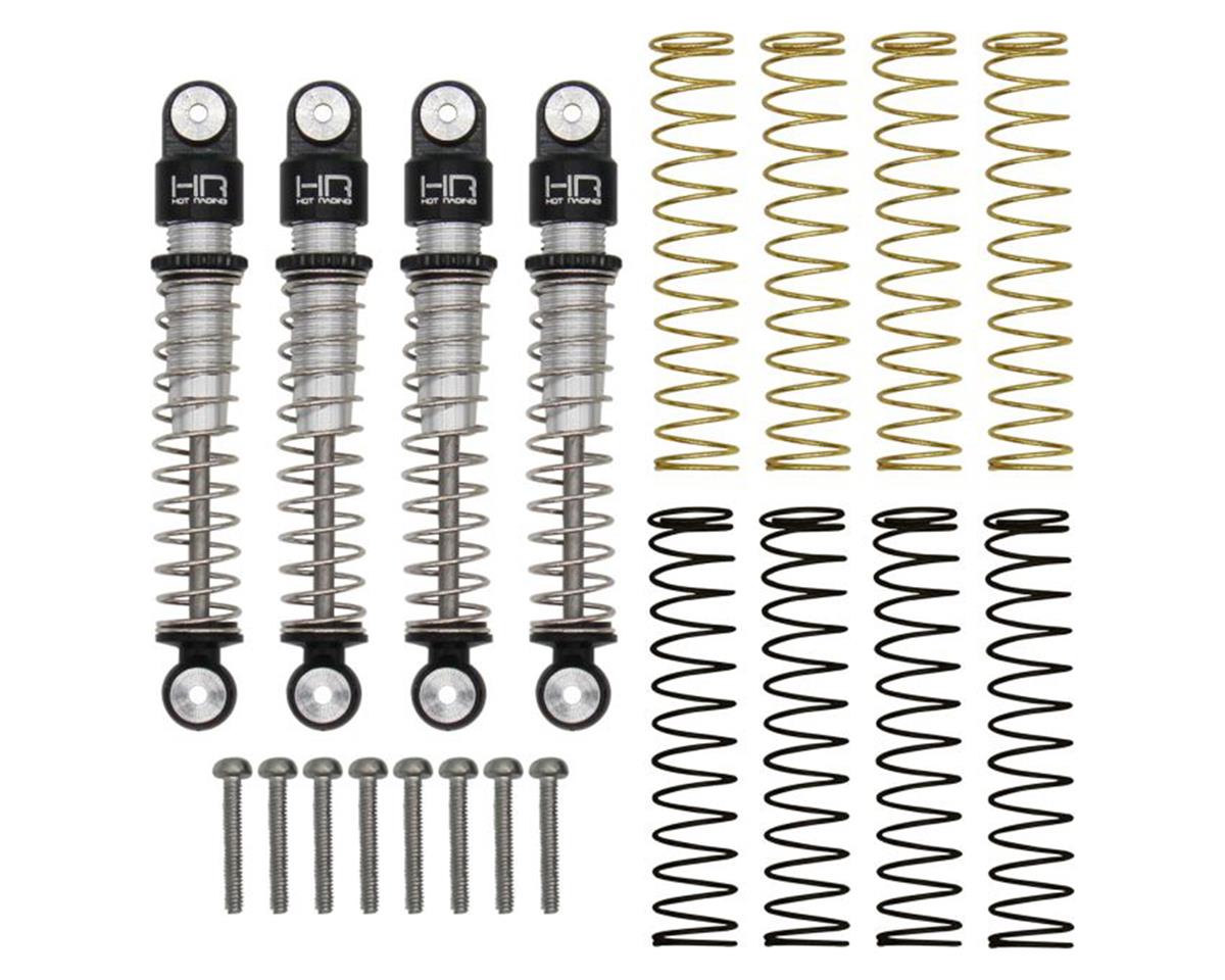 Hot Racing Axial SCX24 Aluminum Threaded Long Travel Shocks (4) HRASXTF428LT