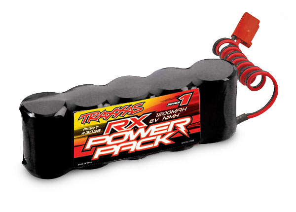 Traxxas 5-Cell Flat Receiver NiMH Battery Pack (6.0V/1100mAh) 3036