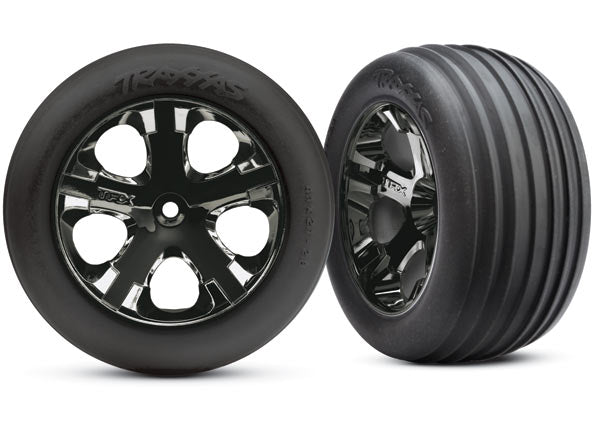 Alias Front Tires W/All-Star Wheels (2) (Black Chrome) (Standard)