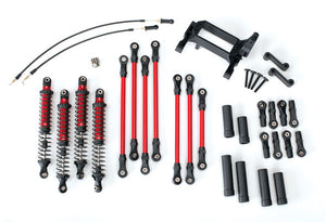 Traxxas TRX-4 Complete Long Arm Lift Kit (Red) 8140R