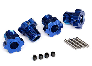 Traxxas 17mm Splined Wheel Hub Hex (Blue) (4) 8654