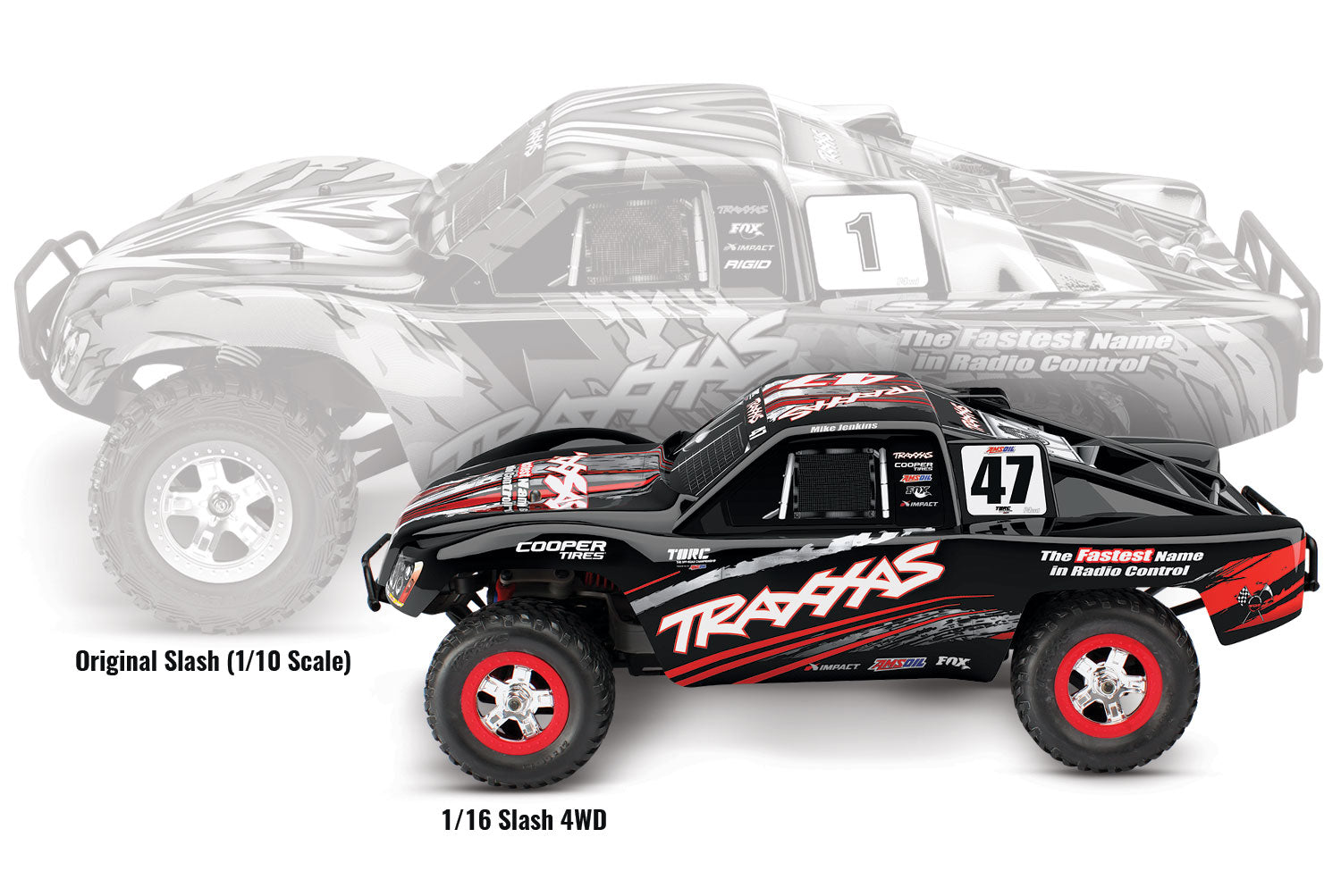 Traxxas Slash 4x4 1/16 4WD RTR Short Course Truck (Mike Jenkins) 70054-1MIKE