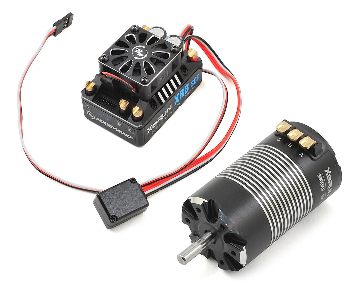 Hobbywing XR8 SCT Pro ESC, w/ 3660SD Sensored Brushless Motor - Combo (3600kv) HWI38020412