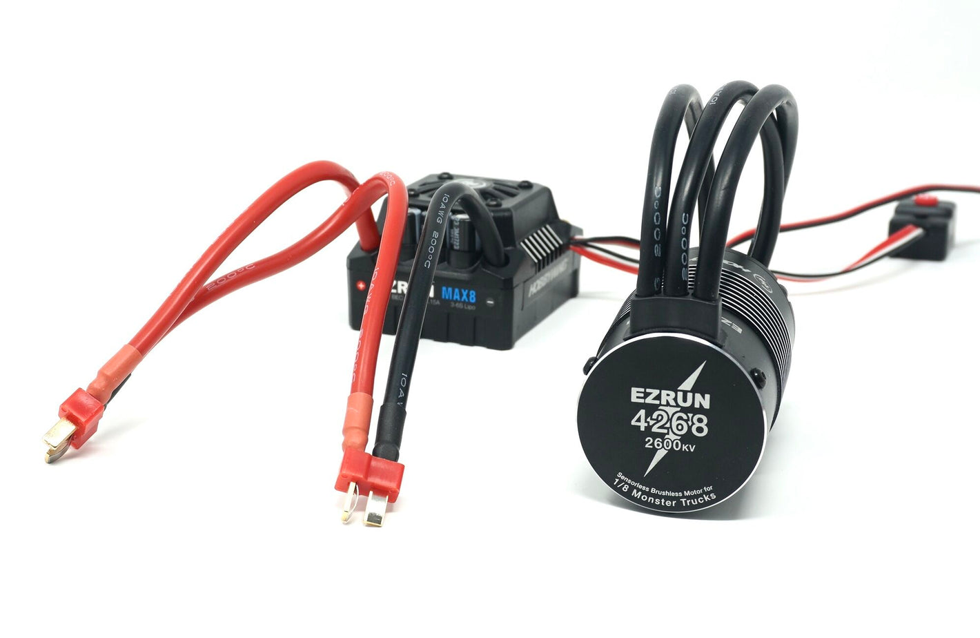 Hobbywing EzRun 4268 2600KV Motor, w/ Max8 ESC (XT90)- Brushless Combo HWI38010402