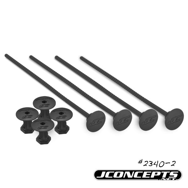 1/10th Off-Road Tire Stick, Holds 4 Mounted Tires, Black