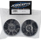 JConcepts Tactic Street Eliminator Rear Drag Racing Wheels (2) (Chrome) w/12mm Hex JCO3400C