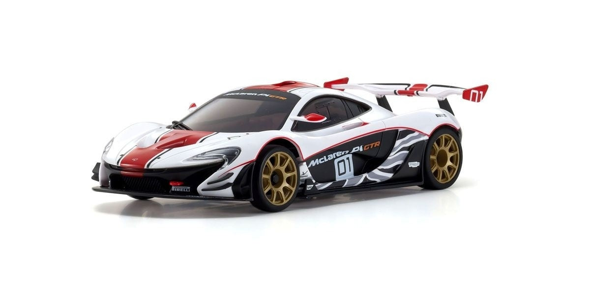 Kyosho MR-03 Mini-Z RWD ReadySet w/McLaren P1 GTR Body (White/Red)