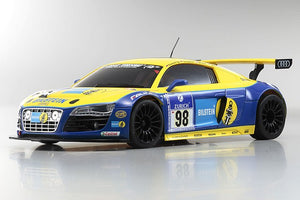 Kyosho MR-03 Mini-Z Racer ReadySet w/Audi R8 2010 LMS Body (Yellow/Blue) KYO32329BT