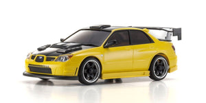 Kyosho MINI-Z AWD MA-020 Readyset Subaru Impreza with Aero Kit and CFRP Hood Metallic Yellow KYO32620MY