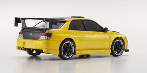 Kyosho MINI-Z AWD MA-020 Readyset Subaru Impreza with Aero Kit and CFRP Hood Metallic Yellow KYO32620MY