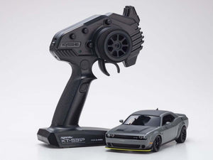 Kyosho Mini Z AWD Dodge Challenger SRT Hellcat Redeye Readyset, Destroyer Gray KYO32621G