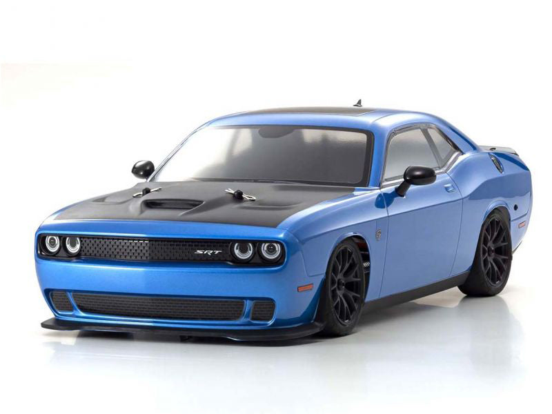 Kyosho 1/10 EP 4WD Fazer Mk2 2015 Dodge SRT Challenger Hellcat Crazy B5 Blue, RTR Touring Car KYO34415T2B