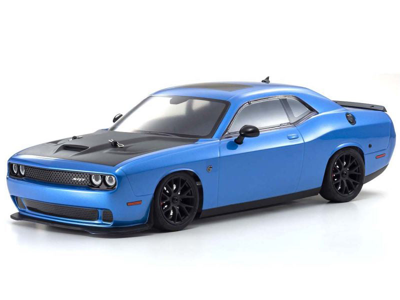 Kyosho 1/10 EP 4WD Fazer Mk2 2015 Dodge SRT Challenger Hellcat Crazy B5 Blue, RTR Touring Car KYO34415T2B