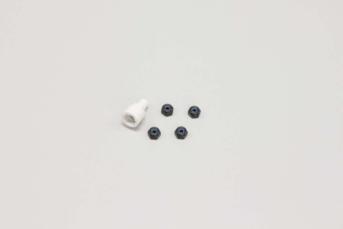 Kyosho KYOMZW13BK Color Nylon Nut Black