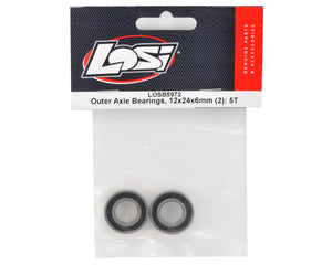 Losi 12x24x6mm Outer Axle Bearing Set (2) LOSB5972