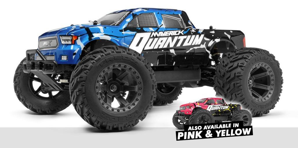 MaverickQuantum MT 1/10 4WD Monster Truck, Ready To Run - Blue MVK150100