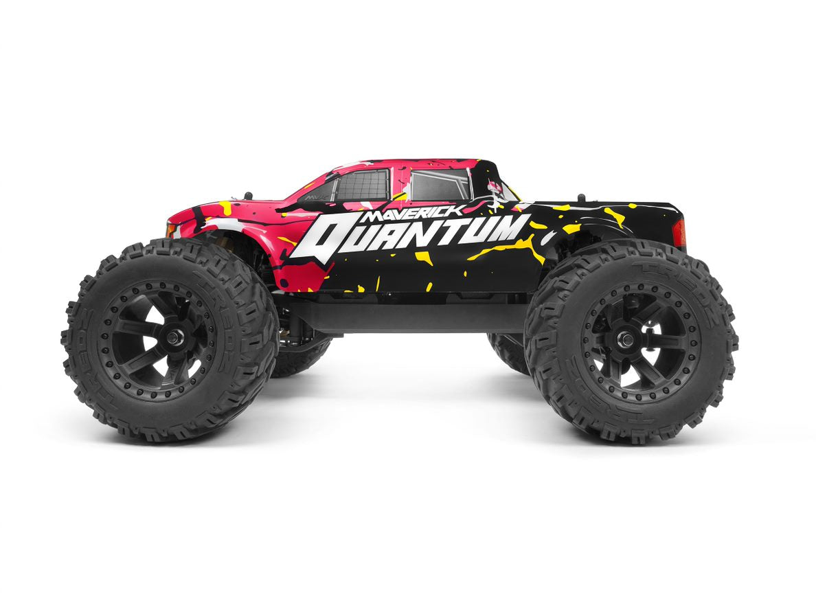 Maverick Quantum MT 1/10 4WD Monster Truck, Ready To Run - Pink MVK150101