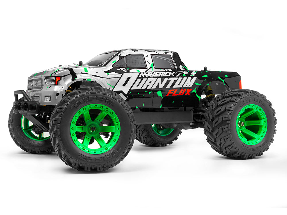 Maverick Quantum MT Flux Brushless 1/10 4WD Monster Truck, Ready To Run - Silver MVK150201