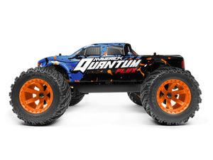 Maverick Quantum MT Flux 80A Brushless 1/10 4WD Monster Truck, Ready To Run - Blue MVK150202